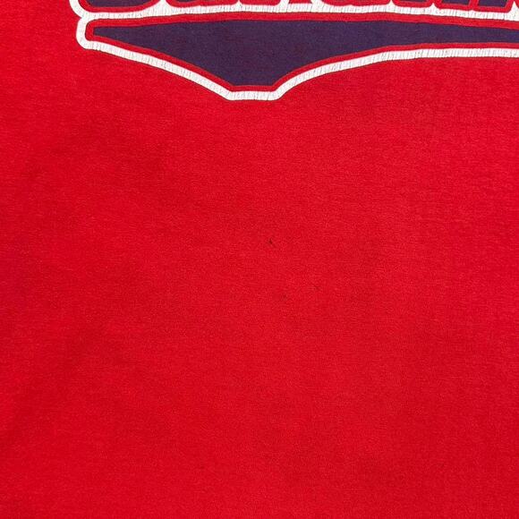 Vintage Y2K Logo Athletic St. Louis Cardinals Tee Mens Large Red Baseball Shirt - Picture 5 of 5